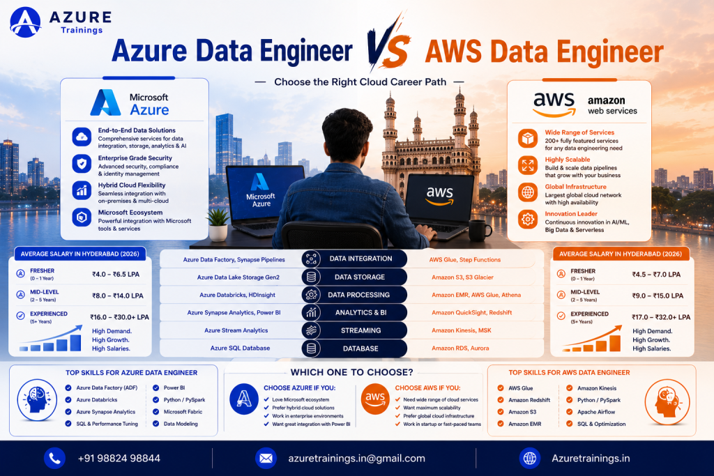 Azure Data Engineer vs AWS Data Engineer