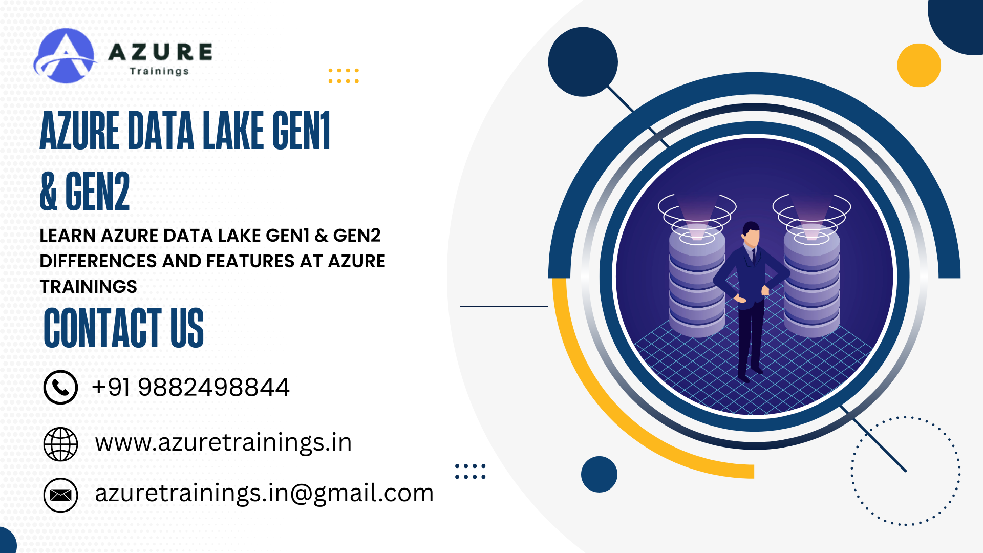 Azure Data Lake Gen1 and Gen2 differences and features training at Azure Trainings.